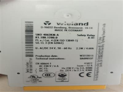 威琅 WIELAND 安全继电器 R1.188.1280.0